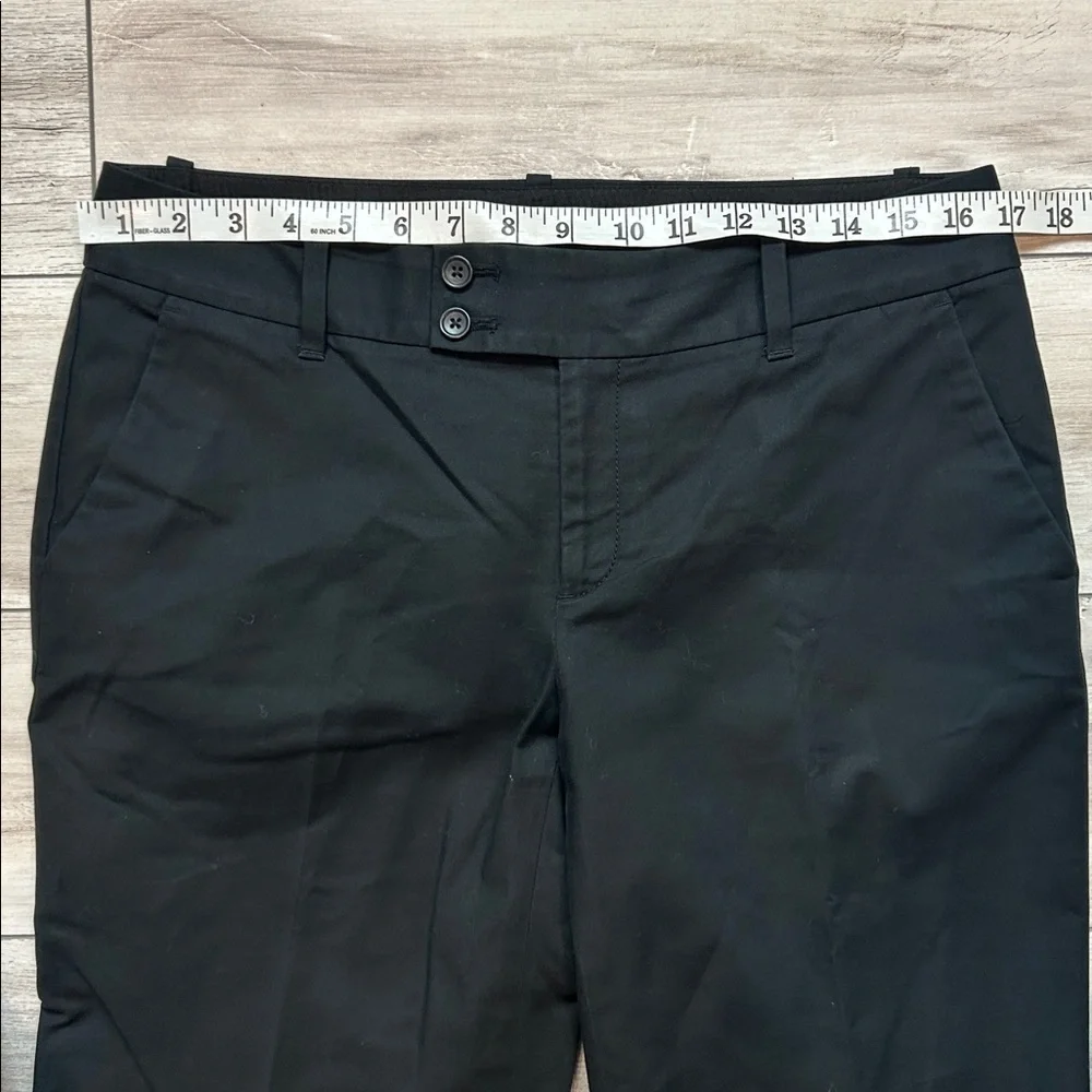 Banana Republic Jackson Fit black wide leg trouser pants size 8